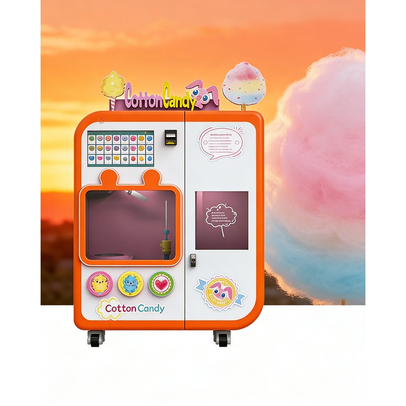 Arcade Vending Machines - Volledig automatische suikerspinkiosk met wisselsysteem, commercieel,