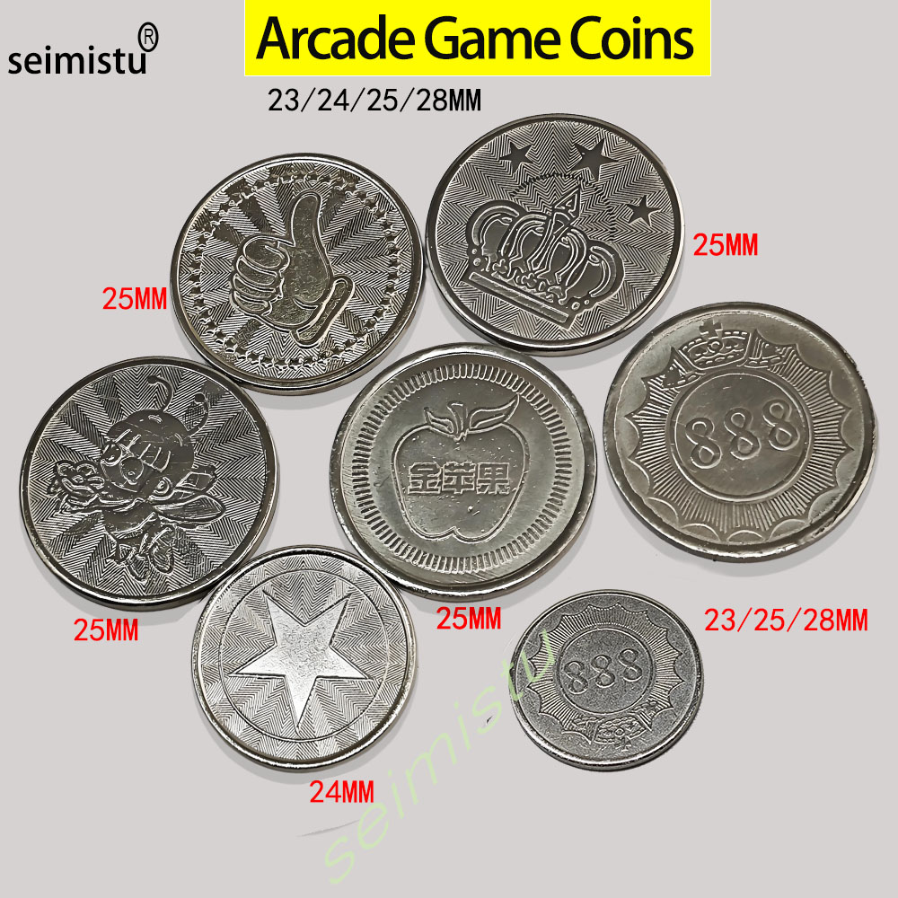 Arcade Vending & Laundry - 100 stuks roestvrijstalen munten van 23/24/25