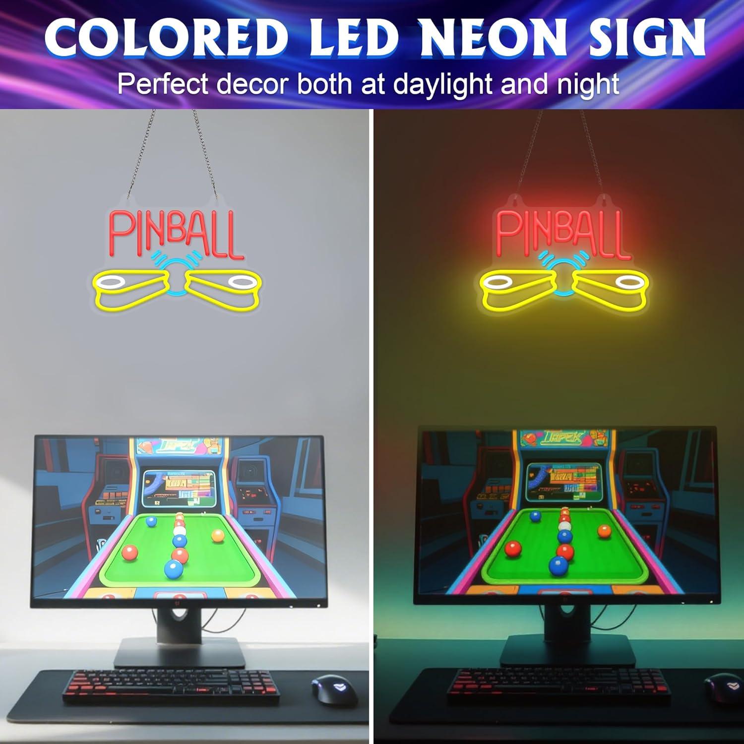 Pinball Neonbord Arcade USB-aa - Arcade Games & Vending Llc Photos recensie en prijs